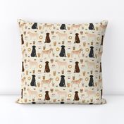 labrador coffee fabric off-white cream color cute coffee fabrics labrador retriever coffees