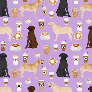 labradors and coffee fabric cute lab dogs fabric labradors purple coffee fabric