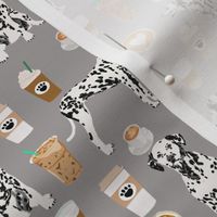 dalmatians coffee fabric cute black and white dog fabric cute coffee latte fabric best dalmatian design