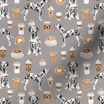 dalmatians coffee fabric cute black and white dog fabric cute coffee latte fabric best dalmatian design