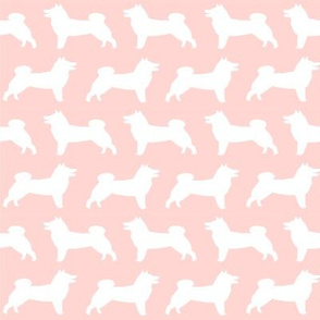 shiba inu dogs pink silhouette dogs fabric dog design print cute dog fabric