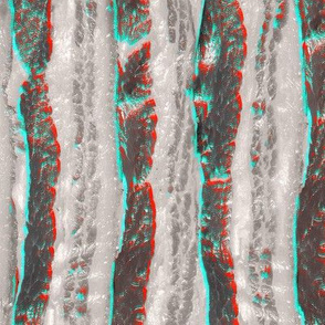 Retro 3D Bacon Slab Anaglyph