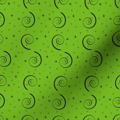 Halloween Magic Swirls-Green