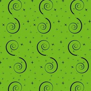 Halloween Magic Swirls-Green