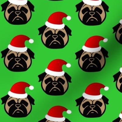 Pug Santa Paws