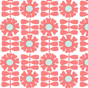 Coral Daisies 