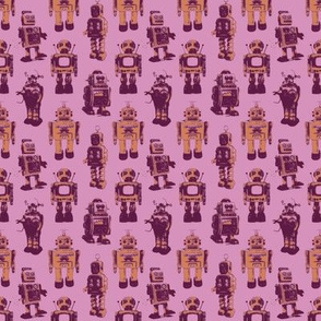 robots (yellow and maroon)