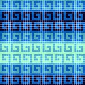 05698095 : greek mosaic stripe : arctic