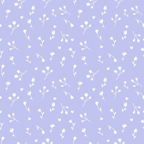 Floral White Ditsy Lilac Songbird Coordinate
