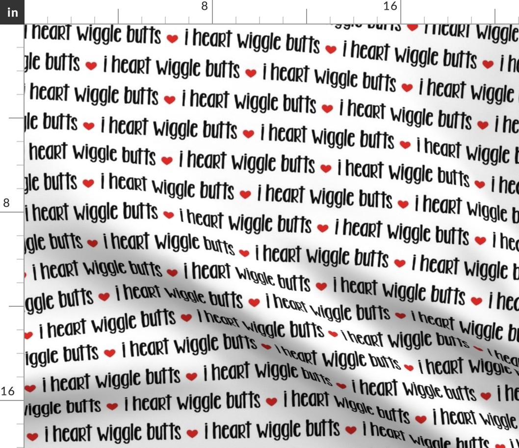 I love dogs! AKA: I heart wiggle butts - dog lover fabric