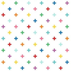 XL rainbow fun crosses