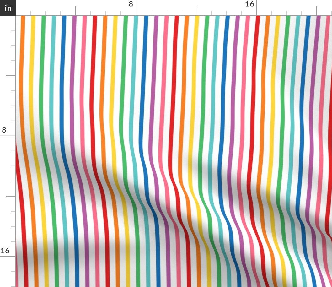 XL rainbow fun stripes no1 vertical