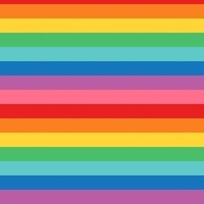 XL rainbow fun stripes no2 horizontal