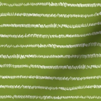 chalk mini-stripe on moss green