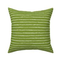 chalk mini-stripe on moss green