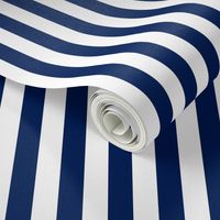 Navy Vertical Stripes