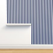 Navy Vertical Stripes