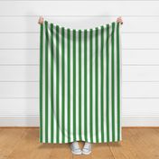 Big Green Vertical Stripes