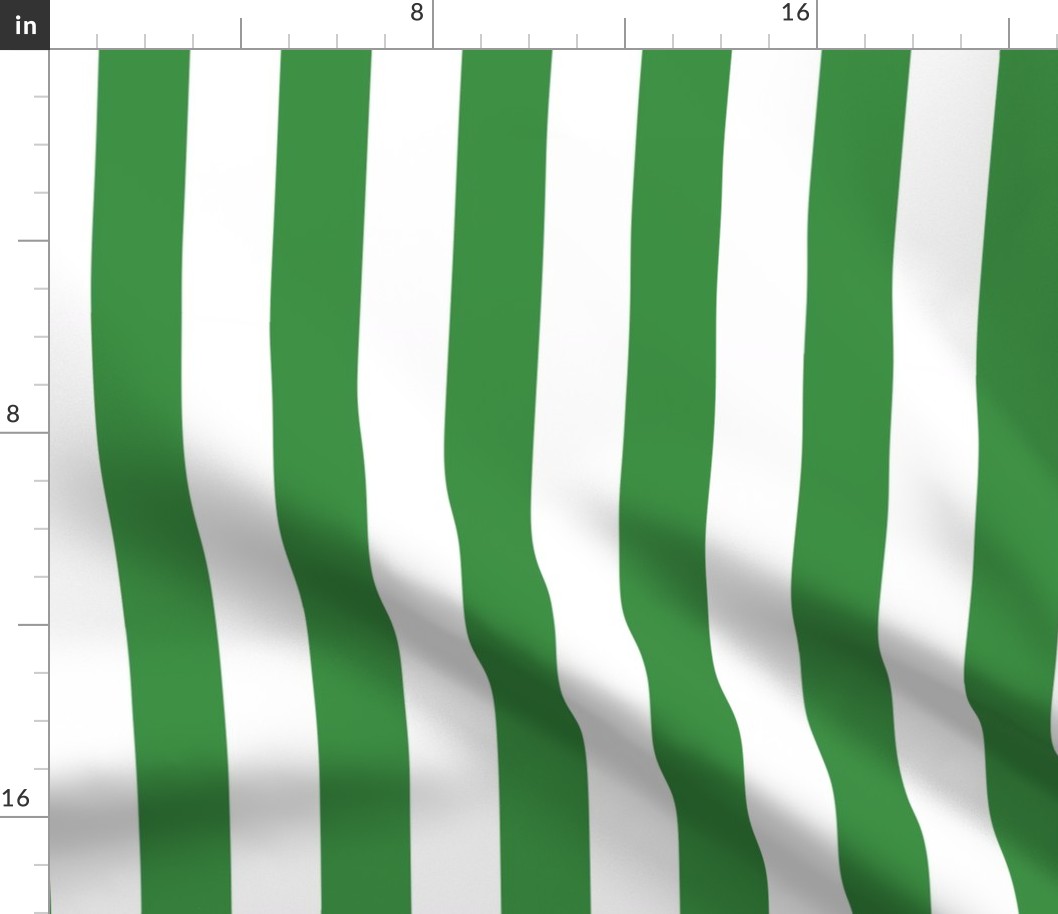 Big Green Vertical Stripes