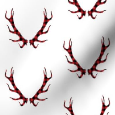 Plaid Deer Horns