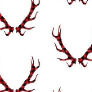 Plaid Deer Horns