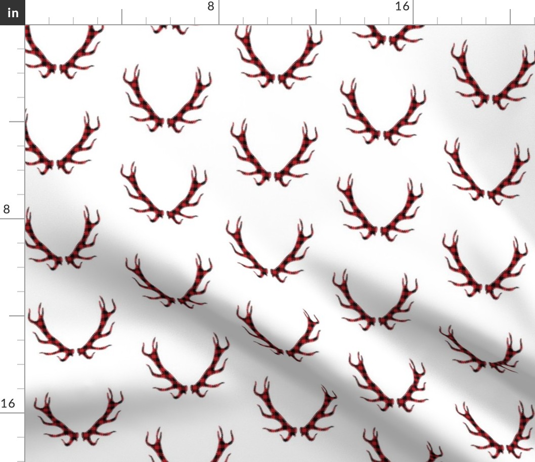 Plaid Deer Horns