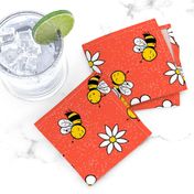 busy bees - red