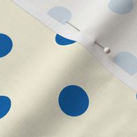 Polka Dot Lucy's Blue and Cream (Large)