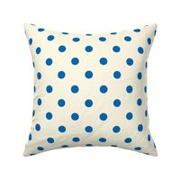 Polka Dot Lucy's Blue and Cream (Large)