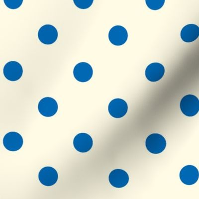 Polka Dot Lucy's Blue and Cream (Large)