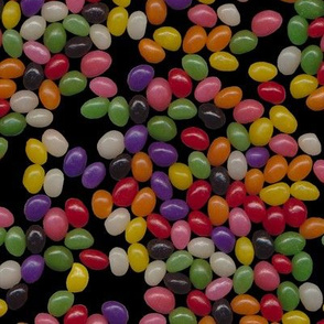 Jellybean Sweets on Black
