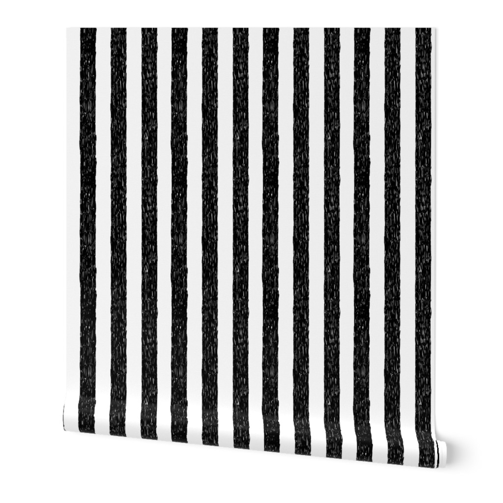 Burtons Vertical Stripes - black and white