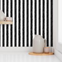 Burtons Vertical Stripes - black and white