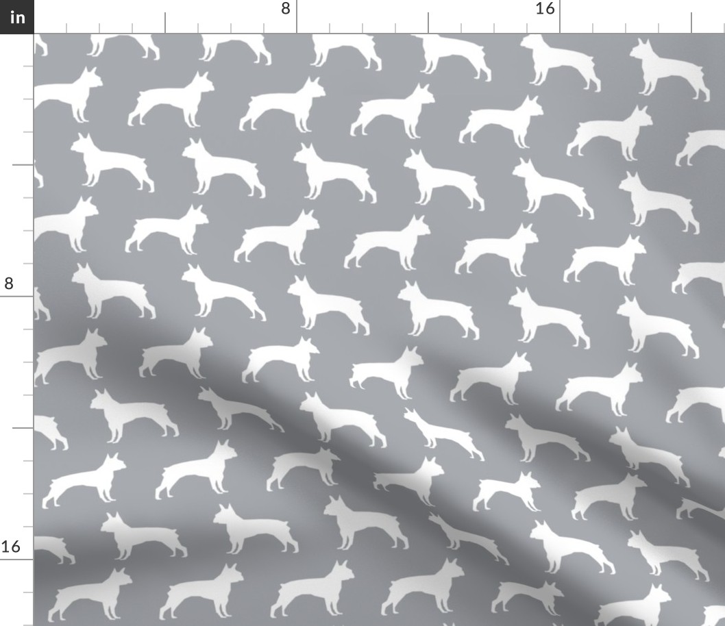 boston terrier grey fabric cute dog design best boston terrier silhouettes fabric cute dog silhouette fabric design