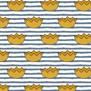 crowns || blue stripe