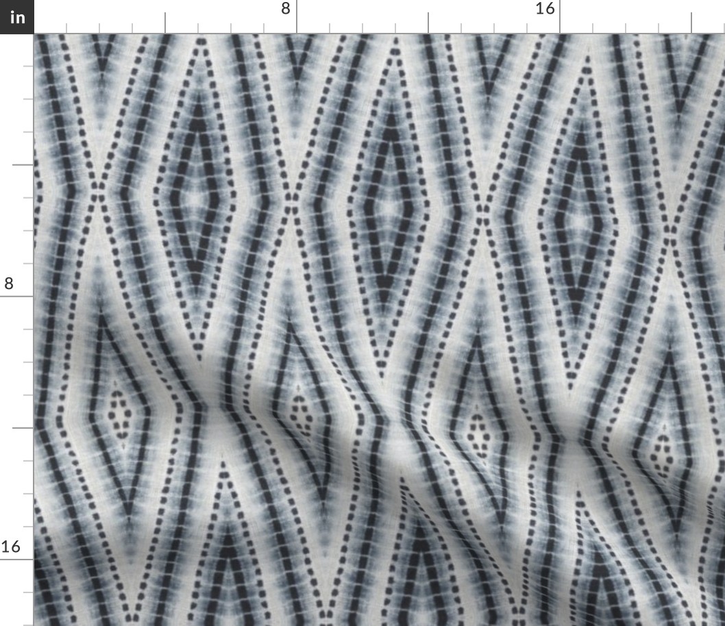 Shibori Diamond Grey