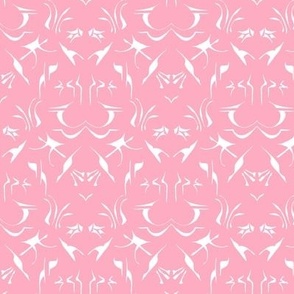 BEACH SHACK Powder Pink and White