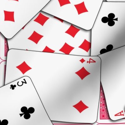 Playing cards Pattern - Red Backs