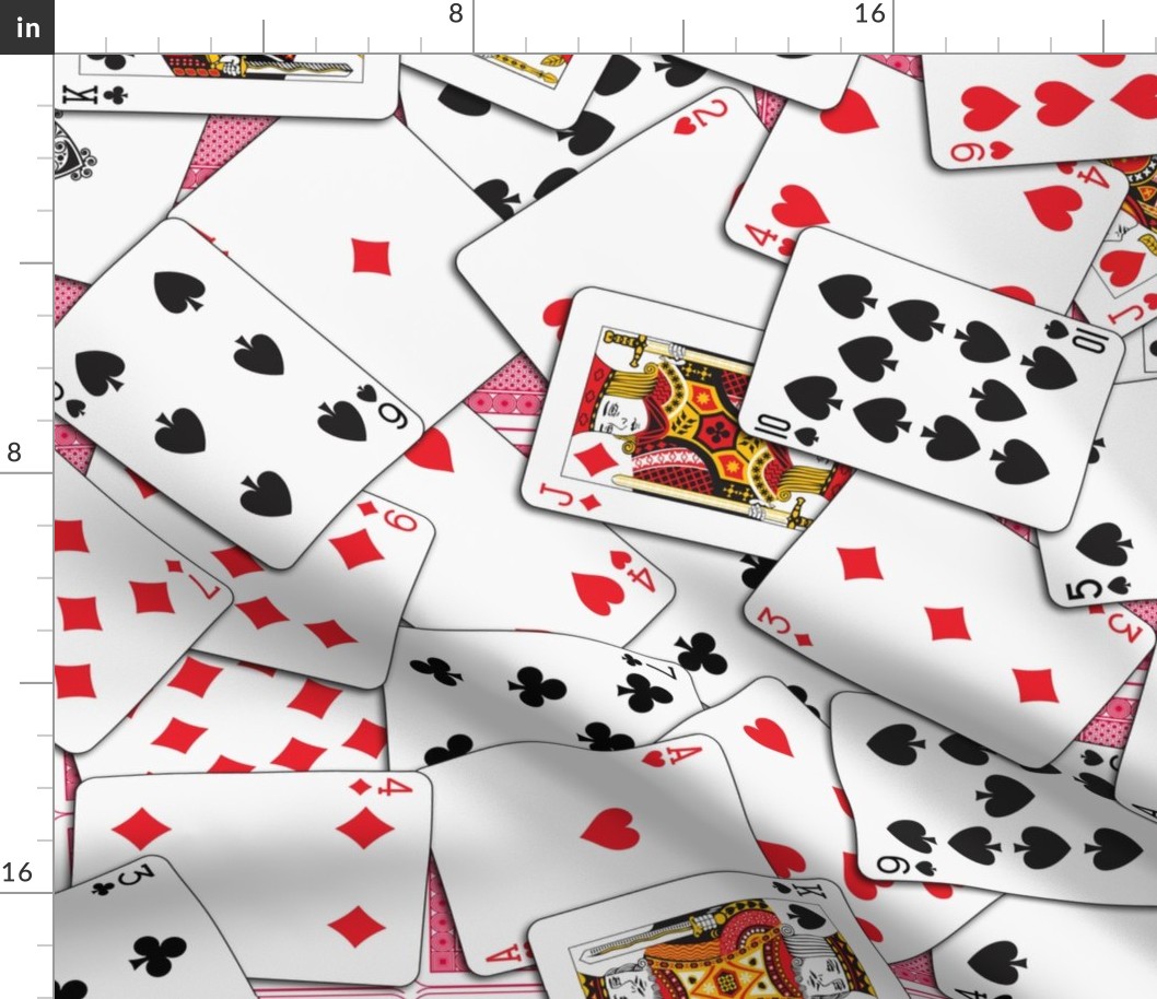 Playing cards Pattern - Red Backs