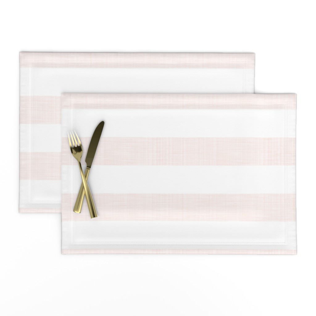 Linen Luxe Stripe ~ Arabesque and White 