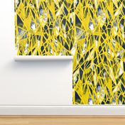 geometric - yellow indigo