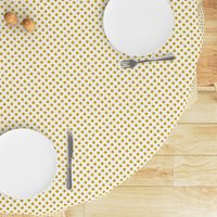 White + Polka Gold Dots