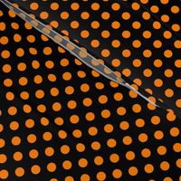 Black + Polka Orange Dots