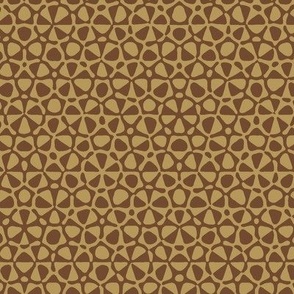 star quasicrystal in summercolors brown