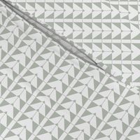 Geometric Triangles, gray green