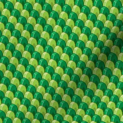 Pixelated Green Dragon Scales