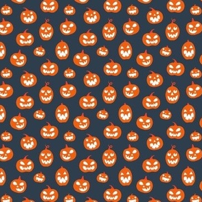 Halloween Jack O lanterns on dark gray (small) 