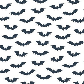 Halloween bats on white