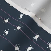 Halloween spiders on threads