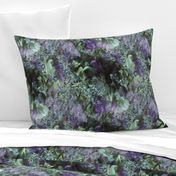 DRSC3  - Surreal Antebellum Landscape in Purple - Lavender - Teal green  - Large 